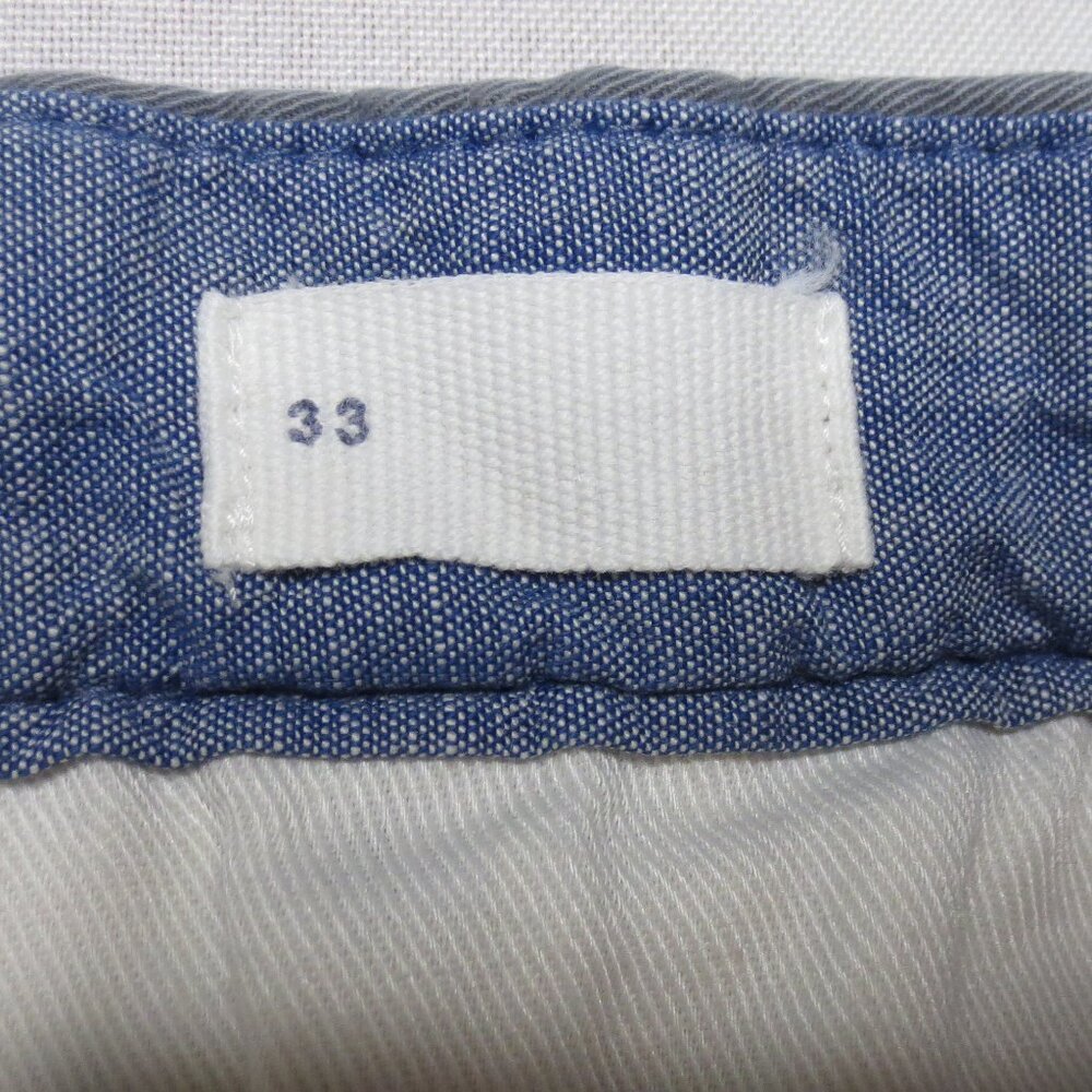 GAP mens SHORTS chino GRAY career CASUAL flat front SIZE 33 - Picture 6 of 10